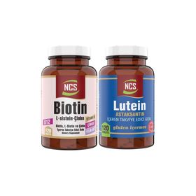 Ncs Lutein Astaksantin 15 mg 120 Tablet + Bi̇oti̇n L-Sistein Çinko 120 Tablet