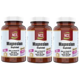 Ncs Magnesium Bisglisinat ZMA Çinko Vitamin B6 Folic Acid 3x60 Tablet