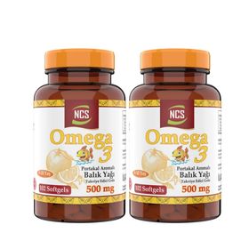 Ncs Omega 3 Portakal Aromalı 500 mg 2x102 Kapsül Balık Yağı