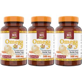 Ncs Omega 3 Portakal Aromalı 500 mg 3x102 Kapsül Balık Yağı