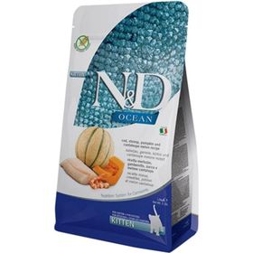 N&D 1.5 kg Ocean Morina Karides Balkabağı Kavun Yavru Kedi Maması