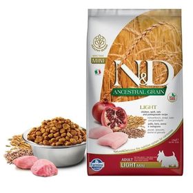 N&D 1 kg Düşük Tahıllı Light Mini Tavuklu Narlı Küçük Irk Yetişkin Köpek Maması