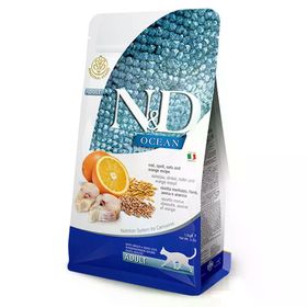 N&D 10 kg Az Tahıllı Okyanus Morina Balıklı Yetişkin Kedi Maması