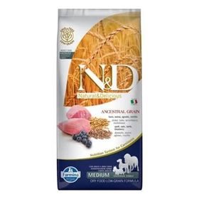 N&D 12 kg Ancestral Kuzu Etli ve Yaban Mersinli Orta ve Büyük Irk Ata Tahıllı Yetişkin Köpek Maması