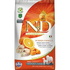 N&D 12 kg Ocean Bal Kabaklı Balıklı ve Portakallı Orta ve Büyük Irk Tahılsız Yetişkin Köpek Maması