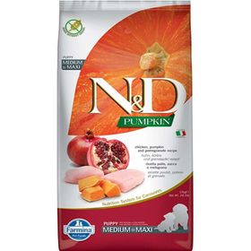 N&D 12 kg Tahılsız Balkabaklı Tavuk Medium Maxi Yavru Köpek Maması