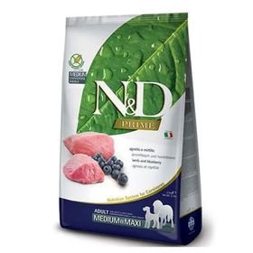 N&D 12 kg Tahılsız Kuzu Yaban Mersini Orta ve Büyük Irk Köpek Maması