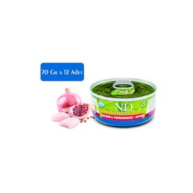 N&D 12x70 gr Prime Tavuk Nar Kitten Kedi Konserve Maması