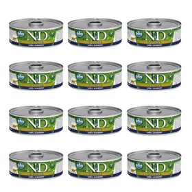 N&D 12x80 gr Kuzulu Yaban Mersinli Yetişkin Kedi Konservesi