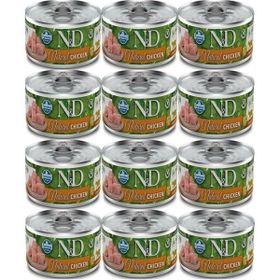 N&D 12x80 gr Natural Chicken Kedi Konservesi