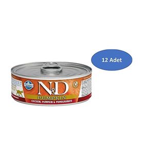 N&D 12x80 gr Tavuklu Narlı Yetişkin Kedi Konservesi