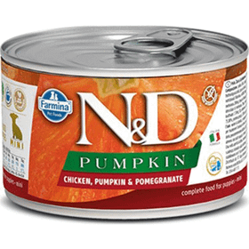 N&D 140 gr Pumpkin Tavuklu Starter Puppy Mini Köpek Konservesi