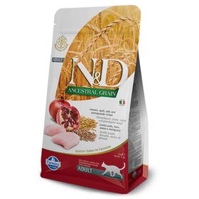 N&D 1,5 kg Düşük Tahıllı Tavuk ve Narlı Yetişkin Kedi Maması
