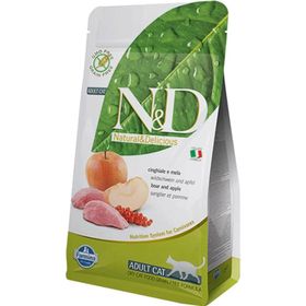 N&D 1,5 kg Yaban Domuzlu Elmalı Tahılsız Yetişkin Kedi Maması