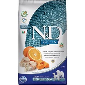 N&D 2.5 kg Ocean Balıklı Portakallı Tahılsız Yetişkin Köpek Maması