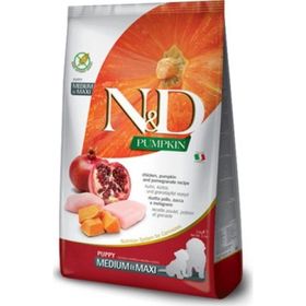 N&D 2.5 kg Pumpkin Tahılsız Balkabaklı Tavuk Etli ve Narlı Küçük Irk Yavru Köpek Maması