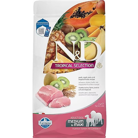 N&D 2 kg Tropical Selection Domuz Etli ve Tropikal Meyveli Orta ve Büyük Irk Yetişkin Köpek Maması