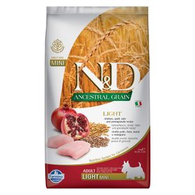 N&D 2,5 kg Ancestral Grain Light Tavuklu ve Narlı Ata Tahıllı Orta ve Büyük Irk Yetişkin Köpek Maması