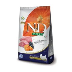 N&D 2,5 kg Pumpkin Bal Kabaklı Kuzulu ve Yaban Mersinli Küçük Irk Tahılsız Yetişkin Köpek Maması