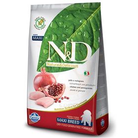 N&D 2,5 kg Tahılsız Maxi Tavuk Nar Büyük Irk Yavru Köpek Maması