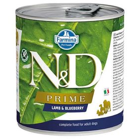N&D 2536 285 gr Prime Kuzu Etli ve Yaban Mersini Köpek Konservesi