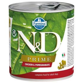 N&D 285 gr Prime Tavuk ve Narlı Yetişkin Konserve Köpek Maması