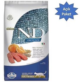 N&D 4 kg Açık Düşük Tahıllı Kısırlaştırılmış Ocean Somonlu ve Portakallı Kedi Maması
