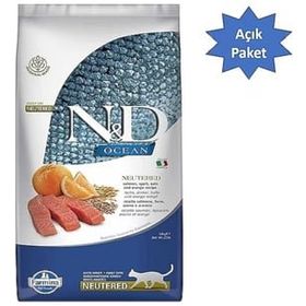 N&D 4 kg Açık Düşük Tahıllı Kısırlaştırılmış Ocean Somonlu ve Portakallı Kedi Maması