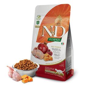N&D 5 kg Balkabaklı Bıldırcın Ve Narlı Kısırlaştırılmış Kedi Maması