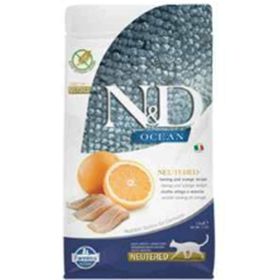 N&D 5 kg Ocean Tahılsız Ringa Balığı Ve Portakallı Kısır Kedi Maması