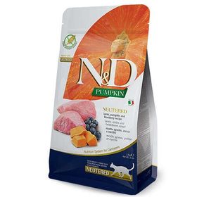 N&D 5 kg Pumpkin Kuzu Etli Bal Kabaklı ve Yaban Mersinli Tahılsız Kısırlaştırılmış Kedi Maması
