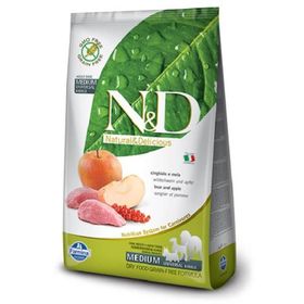 N&D 5 kg Yaban Domuzlu & Elmalı Tahılsız Yetişkin Kedi Maması