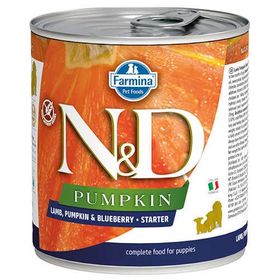 N&D 5698 285 gr Starter Pumpkin Balkabaklı Kuzu Yaban Mersinli Yavru Köpek Konservesi