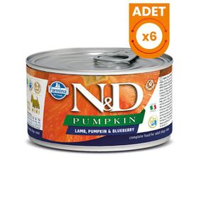 N&D 6x140 gr Pumpkin Balkabaklı Kuzu Etli Yetişkin Konserve Köpek Maması
