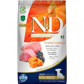 N&D 7 kg Balkabaklı Kuzu Etli Tahılsız Küçük Irk Köpek Maması