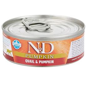 N&D 70 gr Balkabaklı Tahılsız Bıldırcın Etli Yetişkin Kedi Konservesi