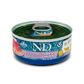 N&D 70 gr Natural Ton Balıklı ve Karidesli Yetişkin Kedi Konservesi