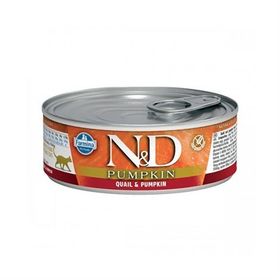 N&D 80 gr Balkabağı ve Bıldırcınlı Yetişkin Kedi Konserve