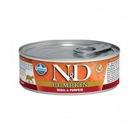 N&D 80 gr Balkabağı ve Bıldırcınlı Yetişkin Kedi Konserve