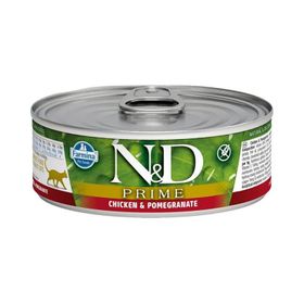 N&D 80 gr Balkabaklı Tavuklu ve Narlı Tahılsız Yetişkin Kedi Konservesi