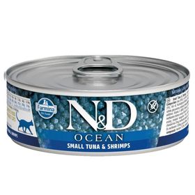 N&D 80 gr Ocean Kitten Ton Balığı Morina Balığı Karides ve Balkabaklı Yavru Kedi Konservesi