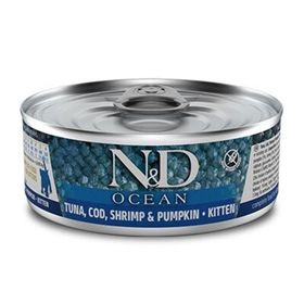 N&D 80 gr Ocean Kitten Ton Karides Balkabağı Yavru Kedi Yaş Mama