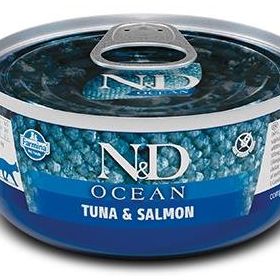 N&D 80 gr Ocean Tahılsız Ton Balığı ve Somonlu Yetişkin Kedi Konservesi