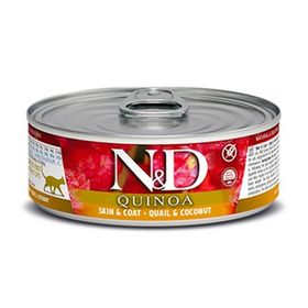 N&D 80 gr Quinoa Skın Bıldırcın ve Hindistan Cevizli Kedi Konservesi
