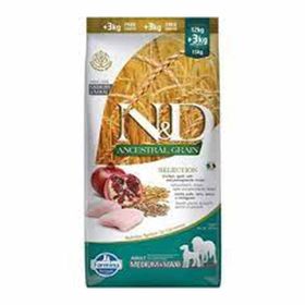 N&D Ancestral Grain 12-3 kg Tavuklu Buğdaylı ve Narlı Yetişkin Kuru Köpek Maması