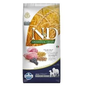 N&D Ancestral Grain 12 kg Kuzu Etli ve Yaban Mersinli Düşük Tahıllı Orta Büyük Irk Yetişkin Köpek Maması