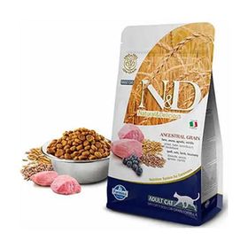 N&D Ancestral Grain 5 kg Kuzu Etli ve Yaban Mersinli Az Tahıllı Yetişkin Kedi Maması