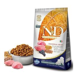 N&D Ancestral Grain Düşük Tahıllı Kuzu Eli ve Yaban Mersinli Orta ve Büyük Irk 2.5 kg Yetişkin Köpek Maması