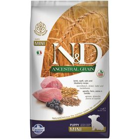 N&D Ancestral Grain Tahıllı Kuzu Eti ve Yaban Mersinli Küçük Irk 2.5 kg Yavru Köpek Maması