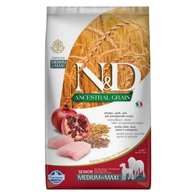 N&D Ancestral Grain Tavuk K.Buğday Nar Senior Adult Med Maxi 2.5 kg Köpek Maması